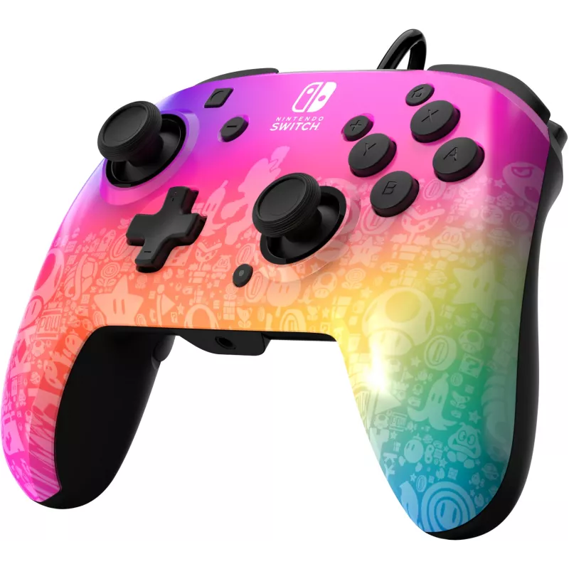 PDP REMATCH juhtmega kontroller: Star Spectrum Nintendo Switchile, Nintendo Switch - OLED-mudelile