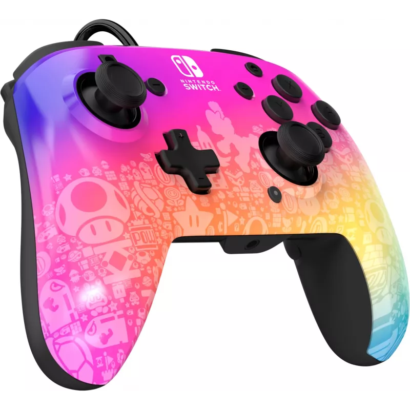 PDP REMATCH juhtmega kontroller: Star Spectrum Nintendo Switchile, Nintendo Switch - OLED-mudelile