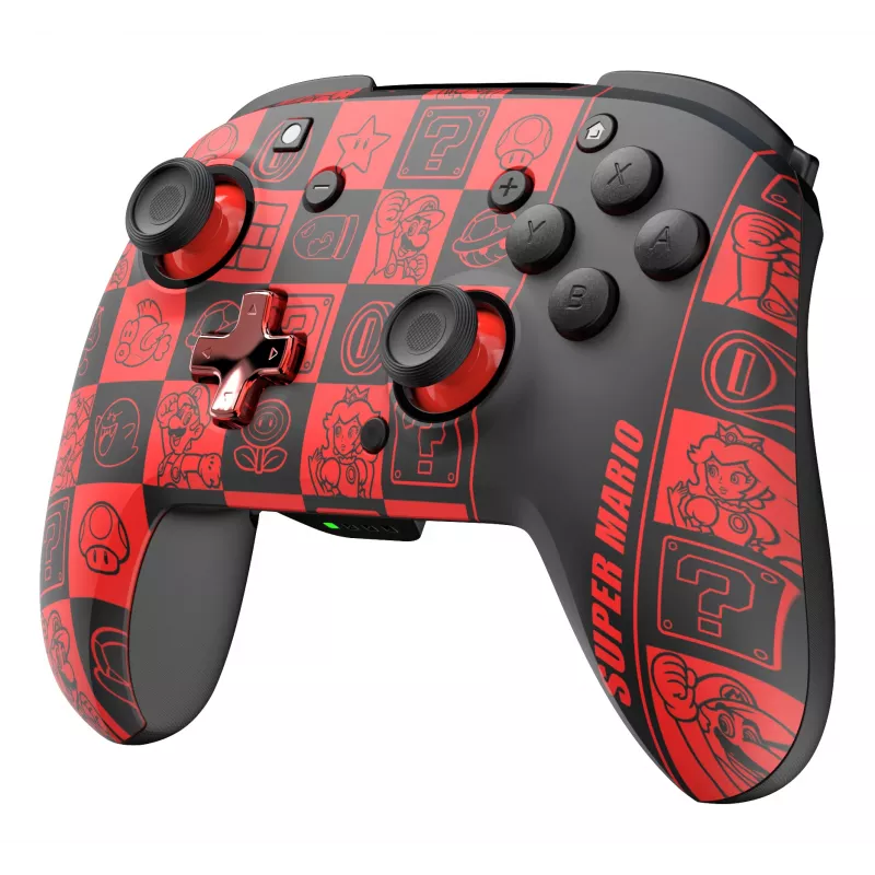 PDP REMATCH GLOW Must, Roheline, Punane Mängupult Analoog / Digitaalne Nintendo Switch, Nintendo Switch OLED