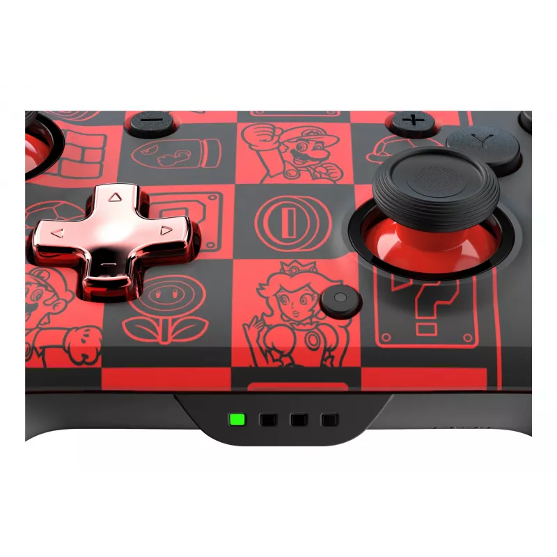 PDP REMATCH GLOW Must, Roheline, Punane Mängupult Analoog / Digitaalne Nintendo Switch, Nintendo Switch OLED