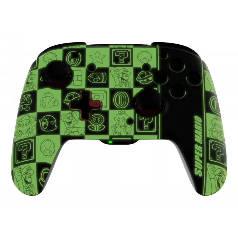 PDP REMATCH GLOW Must, Roheline, Punane Mängupult Analoog / Digitaalne Nintendo Switch, Nintendo Switch OLED