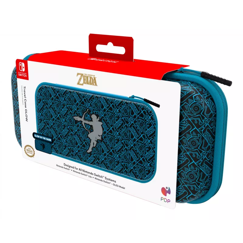 PDP Travel Case GLOW: Sheikah Shoot, Nintendo Switchile, Nintendo Switch Lite'ile, Nintendo Switch – OLED-mudelile