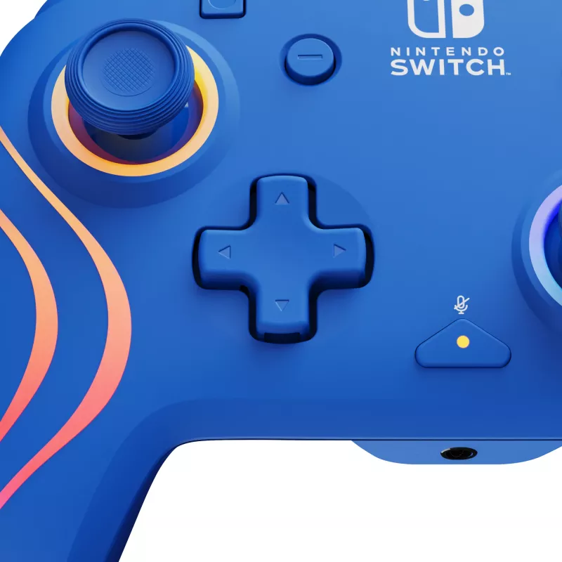 PDP Afterglow Wave sinine USB mängupult analoog / digitaalne Nintendo Switch, Nintendo Switch OLED