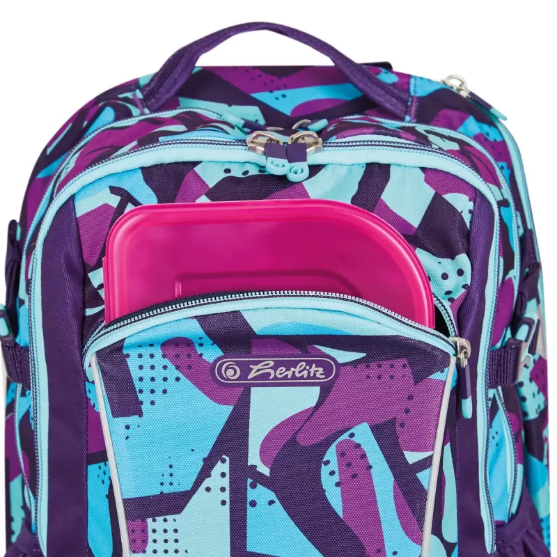 Kooliseljakott Herlitz Ultimate CamoPurple