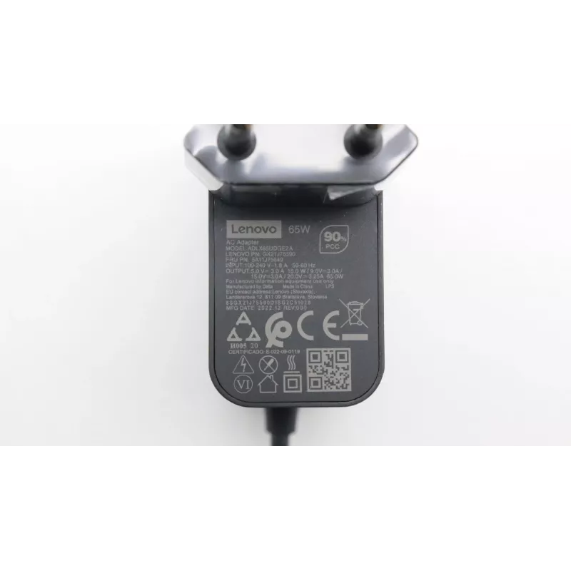 Lenovo 5A11J75649 toiteadapter/inverter Toasiseselt kasutatav 65 W Must