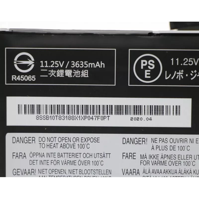 Sisemine sülearvuti aku Lenovo 3-elemendiline 42 Wh Li-Ion mudel 5B10W13945