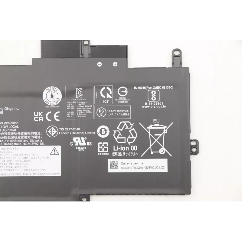 Sisemine aku Lenovo 5B10W13963 48,2 Wh Li-Ion ühilduvatele Lenovo sülearvutitele