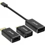 InLine USB-ekraanikonverteri komplekt 6-ühes, 4K/60Hz, must