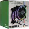 Fan Inter-Tech RS-04 RGB Arvutikorpuse ventilaator 12 cm Must