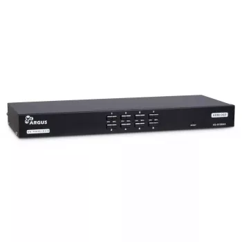 KVM-lüliti Inter-Tech AS-9108HA riiulipaigaldusega Must