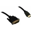 Liideseadapter INTER-TECH KT-150D — RJ-45 (emale) DVI‑D-le, juhtmega, max 1980×1080, sisaldab USB A–B kaablit, metall, must