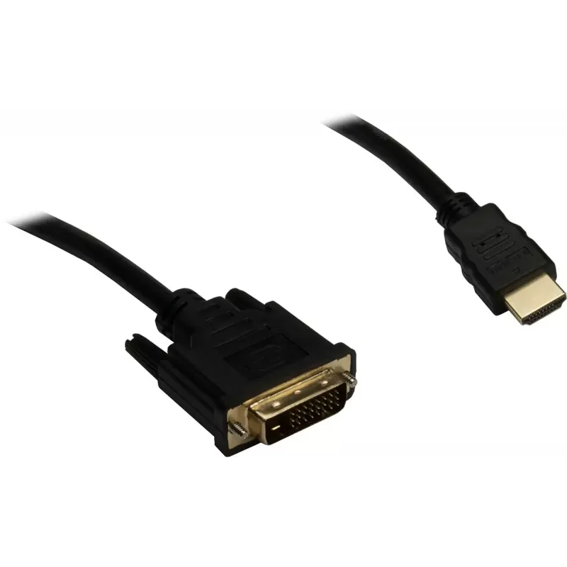 Liideseadapter INTER-TECH KT-150D — RJ-45 (emale) DVI‑D-le, juhtmega, max 1980×1080, sisaldab USB A–B kaablit, metall, must