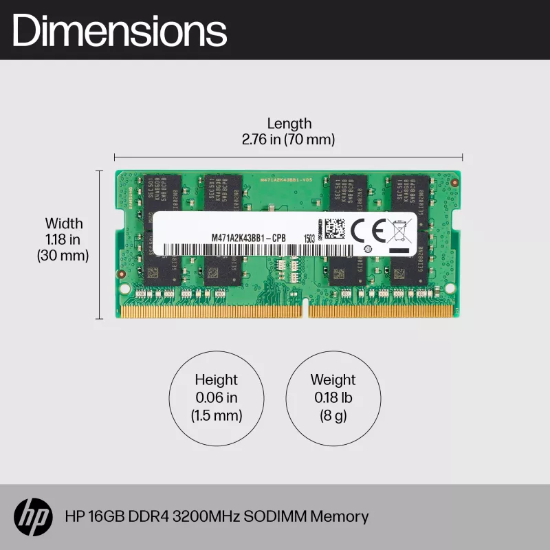 Mälumoodul HP 16GB DDR4 3200 SODIMM