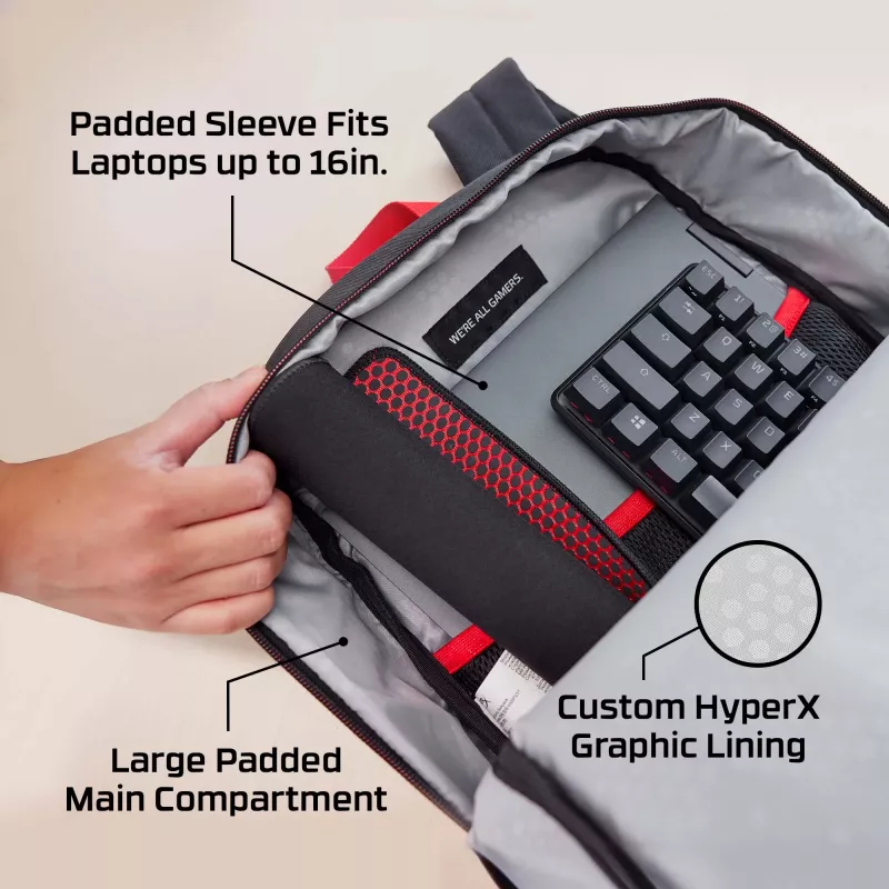HyperX Delta seljakott, seljakott, 498 g