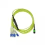 BlueOptics InfiniBand fiiberoptiline kaabel 5 m MTP 4x LC roheline