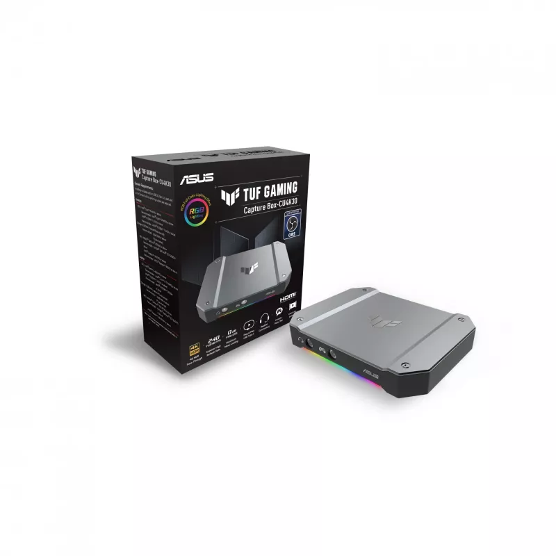 ASUS TUF GAMING CAPTURE BOX-CU4K30 video jäädvustamise seade USB 3.2 Gen 1 (3.1 Gen 1)