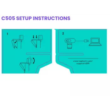 Veebikaamera Logitech C505 HD 1280x720 USB Must