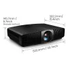 BenQ W5850 Standard heiteprojektor 2600 ANSI luumenit DLP UHD 4K (3840x2160) 3D Must