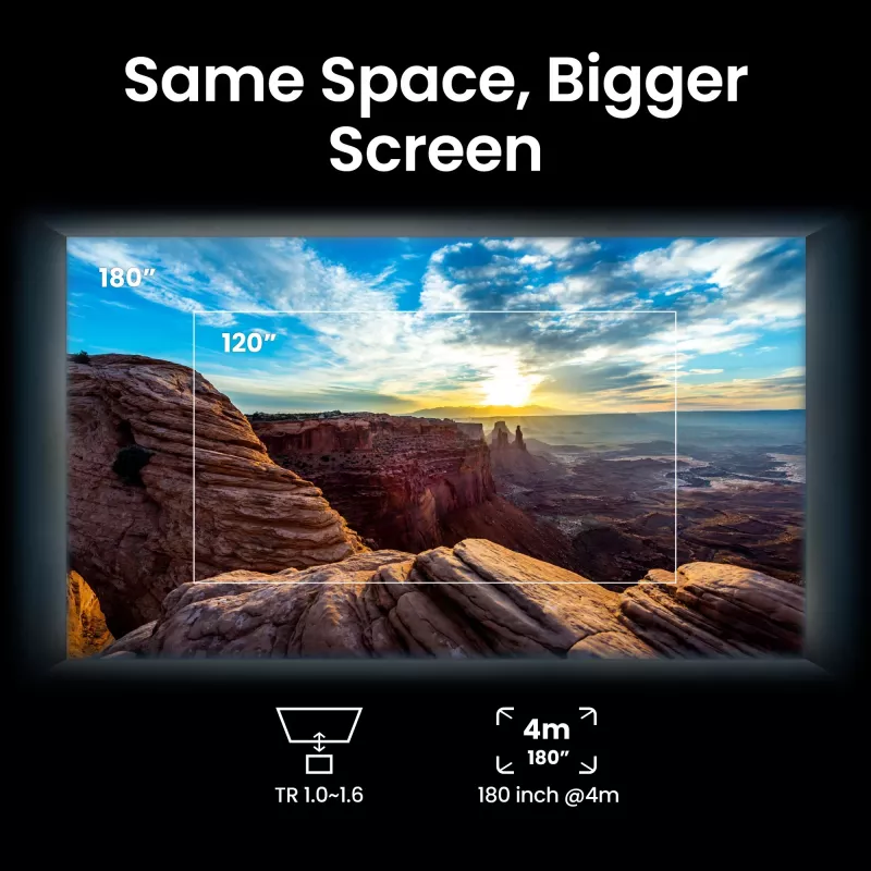 BenQ W5850 Standard heiteprojektor 2600 ANSI luumenit DLP UHD 4K (3840x2160) 3D Must
