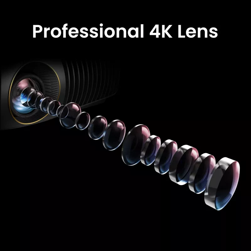 BenQ W5850 Standard heiteprojektor 2600 ANSI luumenit DLP UHD 4K (3840x2160) 3D Must
