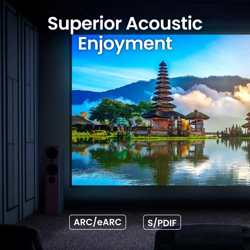 BenQ W5850 Standard heiteprojektor 2600 ANSI luumenit DLP UHD 4K (3840x2160) 3D Must