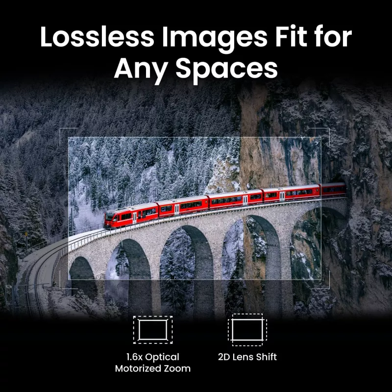 BenQ W5850 Standard heiteprojektor 2600 ANSI luumenit DLP UHD 4K (3840x2160) 3D Must