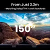 BenQ W5850 Standard heiteprojektor 2600 ANSI luumenit DLP UHD 4K (3840x2160) 3D Must