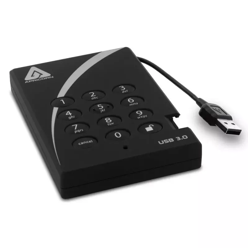 Väline kõvaketas Apricorn 1TB USB 3.2 A25-3PL256-1000