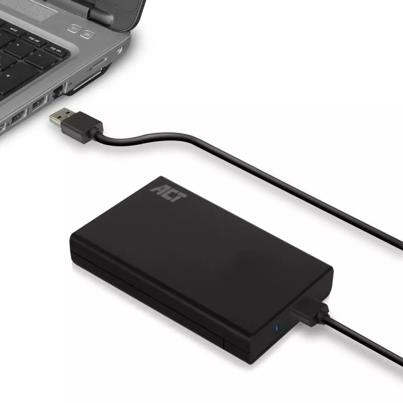 HDD/SSD-korpus ACT 2,5-tolline SATA kõvakettakorpus kruvivaba USB 3.2 Gen1
