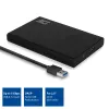 HDD/SSD-korpus ACT 2,5-tolline SATA kõvakettakorpus kruvivaba USB 3.2 Gen1