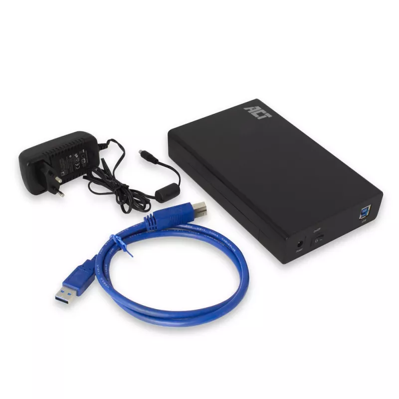 Kõvaketta/SSD korpus ACT AC1405 3.5 tolli SATA USB 3.2 Gen1 must