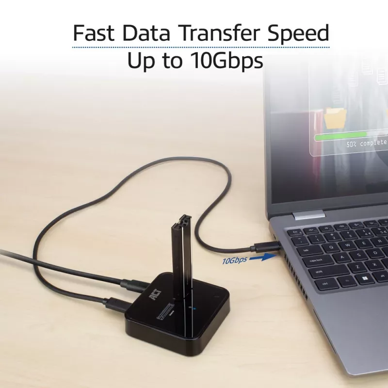 ACT M.2 NVMe/PCIe kahe SSD dokkimis- ja kloonimisjaam, USB-C 3.2 Gen2