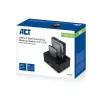 ACT 2,5-tolline ja 3,5-tolline SATA kahe HDD/SSD dokkimisjaam, USB 3.2 Gen1