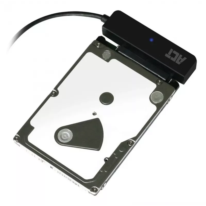 ACT USB-adapterkaabel 2,5-tollise SATA HDD/SSD jaoks AC1510 0,15 m must