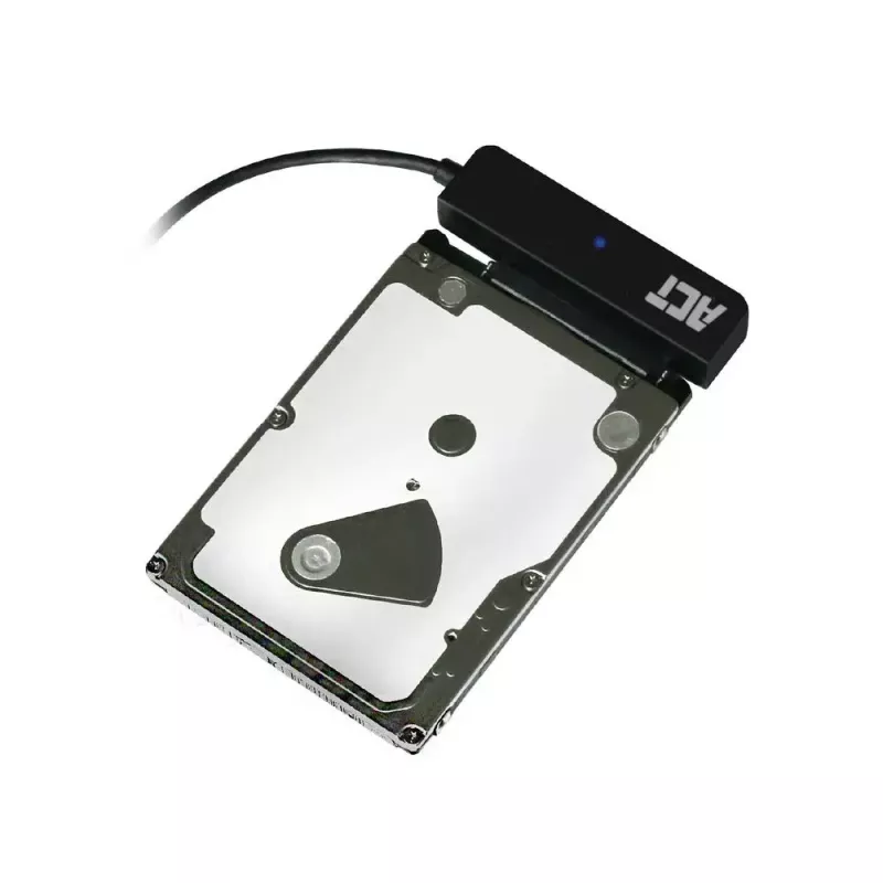 ACT USB-C adapterkaabel 2,5-tollise SATA HDD/SSD jaoks AC1525 0,15 m Must