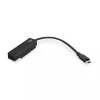 ACT USB-C adapterkaabel 2,5-tollise SATA HDD/SSD jaoks AC1525 0,15 m Must