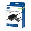 ACT USB-C sülearvuti laadija Power Delivery profiilidega 65 W, sülearvuti, siseruumides, 100–240 V, 50/60 Hz, 65 W, 5–20 V