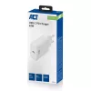 ACT Compact USB-C laadija 20W kiirlaadimine siseruumides universaalne valge