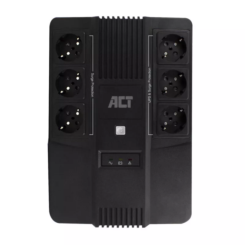 ACT Line Interactive UPS 600 VA - eemaldatavate pistikupesadega