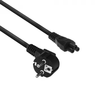 ACT Powercord toitejuhe CEE7/7 isane (nurgaga) - C5 must 2 m