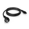 ACT Powercord toitejuhe CEE7/7 isane (nurgaga) - C5 must 2 m