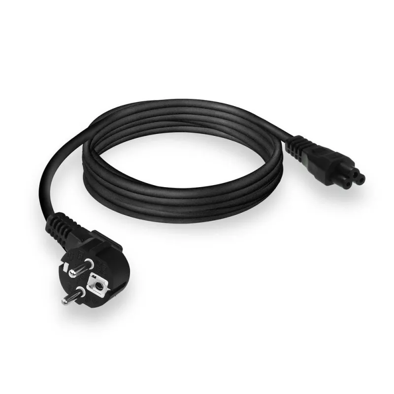 ACT Powercord toitejuhe CEE7/7 isane (nurgaga) - C5 must 2 m