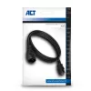 Toitekaabel C13 C14 must 1,8 m ACT Powercord