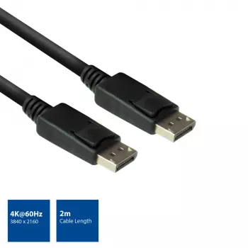 DisplayPorti kaabel isane - isane ACT AC3902 2 meetrit