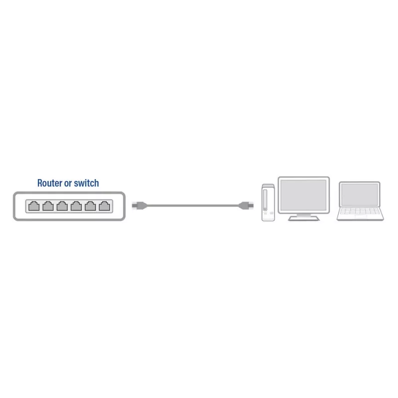 ACT Black 15,0-meetrine U/UTP CAT6 patchkaabel RJ45-pistikuga