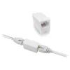 Modulaarne RJ-45 ühenduspesa ACT AC4105 valge, pistik 1: RJ-45, pistik 2: RJ-45