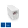 Modulaarne RJ-45 ühenduspesa ACT AC4105 valge, pistik 1: RJ-45, pistik 2: RJ-45