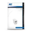 Modulaarne RJ-45 ühenduspesa ACT AC4105 valge, pistik 1: RJ-45, pistik 2: RJ-45