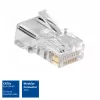 ACT modulaarne CAT5E RJ-45-pistik ACT AC4110 isane hõbedane läbipaistev 10 tk