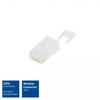 ACT Modulaarne RJ-45-pistik CAT6 10 tk